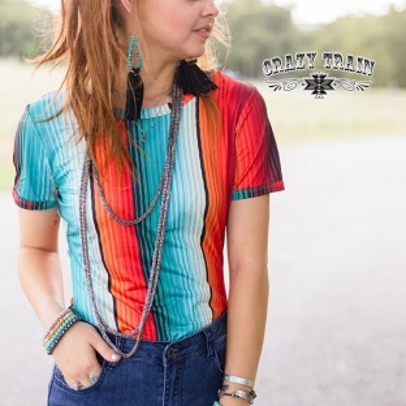 Crazy Train Tops - Crazy Train Serape Body Suit